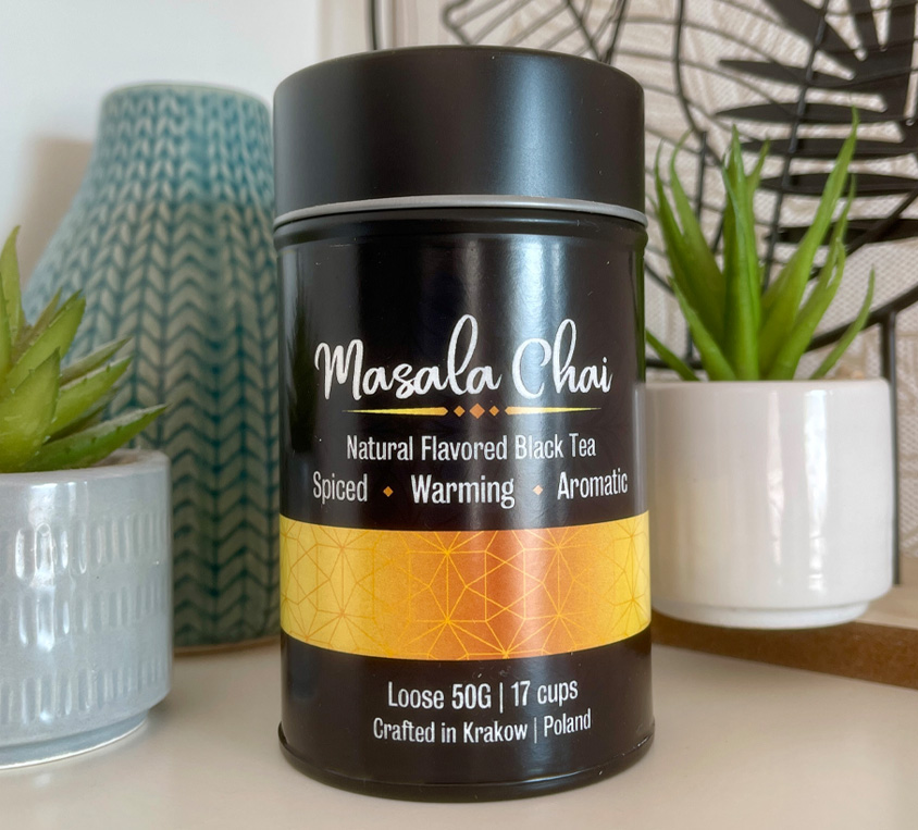 Masala Chai Leo Tea w eleganckiej puszce